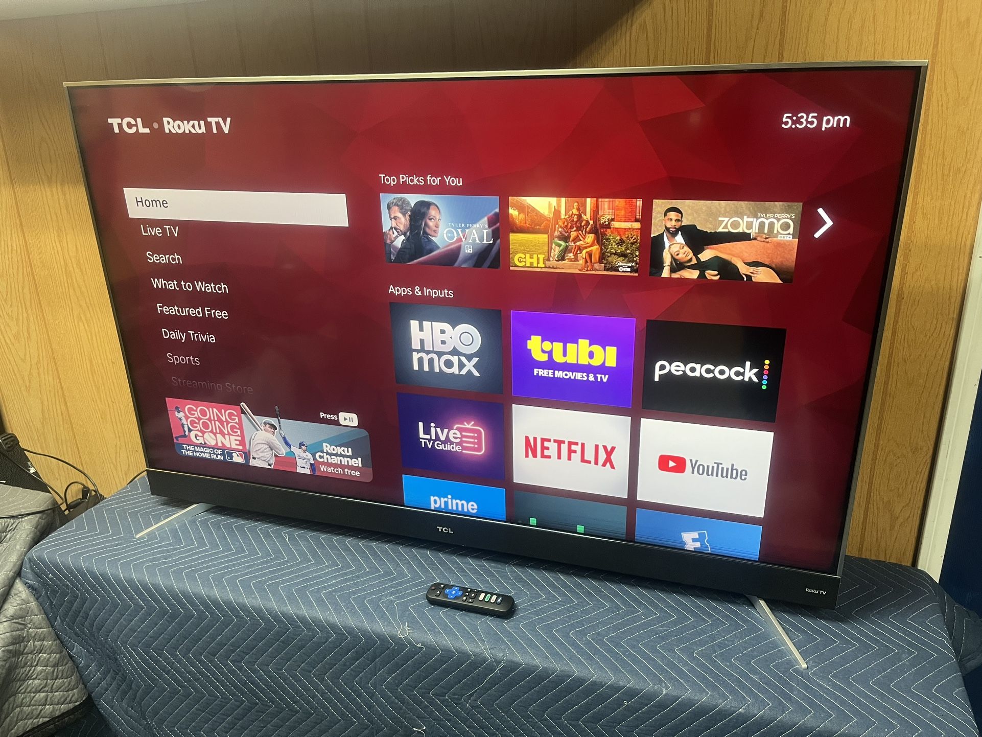 55” TCL 4K ROKU TV , HDR10