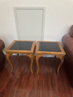 Tables Wood With Black Granite Top 