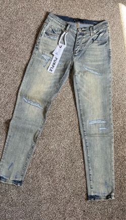purple jeans
