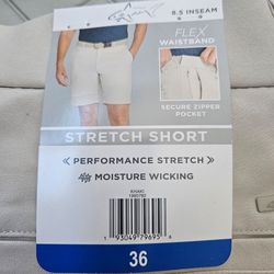Greg Norman Stretch Short Khaki Size 36