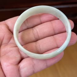 Certified  A Grade Jade Color  Petite  Bangle 