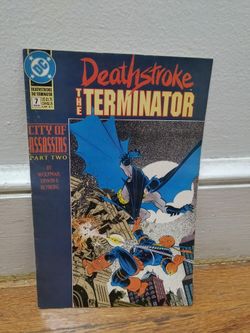 DC Comics Deathstroke The Terminator #7 February 1992 Mike Zeck Cover
