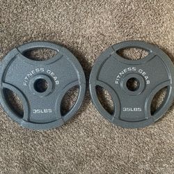 Set Of 35lbs Olympic Plates