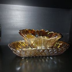 Two Beautiful Carnival Glass