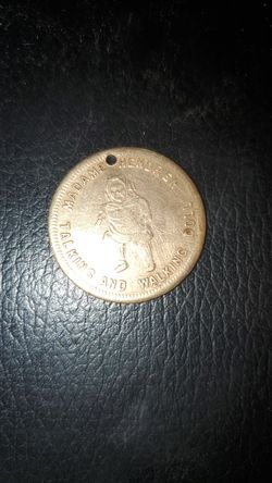 Madame Hendren Talking & Walking Doll Good Luck Token Swastika