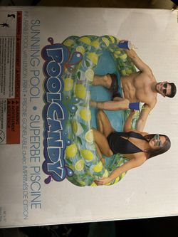 Pool Candy Lemon Print Sunning Pool 