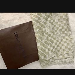 LOUIS VUITTON BIG Square CASHMERE/SILK STOLE 