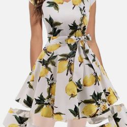 Gardenwed Women's Audrey Hepburn Vintage Cocktail Dress 1950s Retro Cocktail Swi