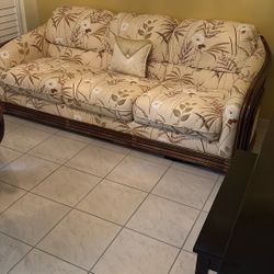 Rattan 3 Piece Sofa Set