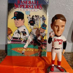 Nolan Ryan California Angels 4th No Hitter and Baseball Superstars Comic