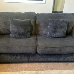 Dark Navy Blue Two Matching Couches