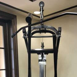 Near New ProMaxima Lat Pull Down / Seated Row Combo- Weight Stack- Commercial Gym Quality 