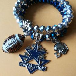 Dallas Cowboys Inspired Bracelet Set