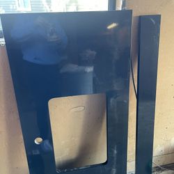 Black Quartz, Vanity Top With Backsplash