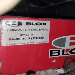 Blocks lowering springs 1994 through 2000 Acura Integra