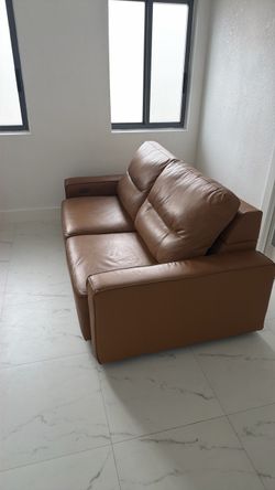 Rudy Brown Leather Sofa W/ Power Extension $500 OBO