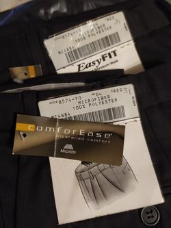 NEW Lady Edwards BLACK Microfiber Dress Work Pants hemmed Sizes 4 6 10 12