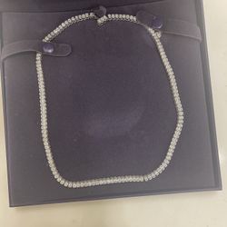 Beautiful silver and diamond necklace