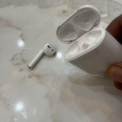 Left AirPod With AirPod Case 