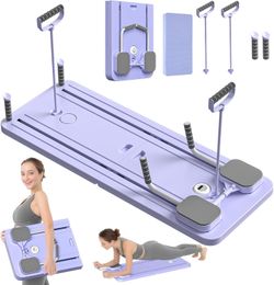 Foldable Pilates Board 5-in-1 Sliding Exercise Board for Home Workout