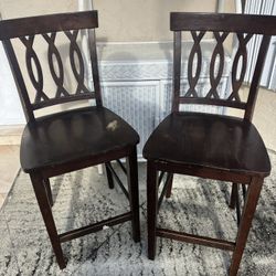 2 Wooden Chairs