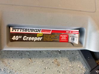 PITTSBURGH 300 lb. Capacity Low-Profile Creeper, Gray
