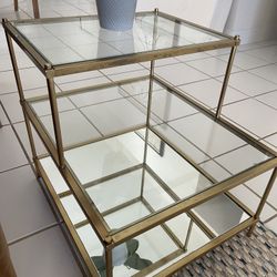 Gold & Glass Coffee Table 