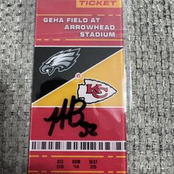 Nick Bolton Signed Auto Acrylic Commemorative Week 2 Ticket Chiefs Metabilia