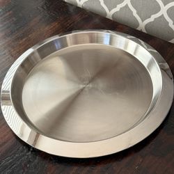 Pottery Barn Swank Tray Metal Serving Tray Large Bar Tray 16"