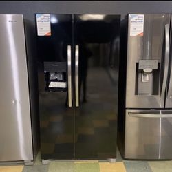 Frigidaire Glossy Side By Side Refrigerator With Water Dispenser And Ice Maker 🧊 DM 