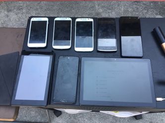 SMARTPHONE CellPhone LOT ANDROID GALAXY 2 4 6 UMX MOTO G TCL Amazon FIRE ONN tablet