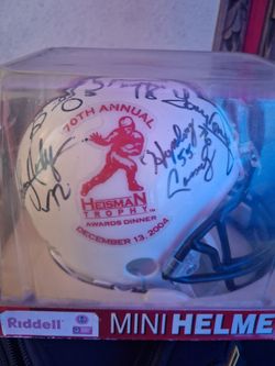 Riddell Heisman Trophy 2004 Signed Mini Helmet