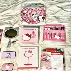 $3 each.    Hello Kitty make-up brushes and case. Hand held mirrors  and party accessories.