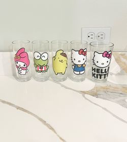 Hello Kitty glass cups