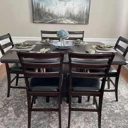 High Top Dining Table With 6 Chairs