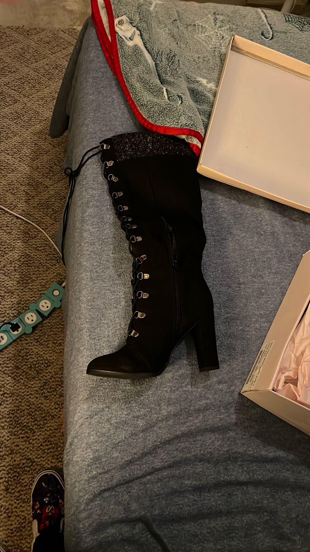JUSTFAB Black Size 9 Women’s Knee High Boots