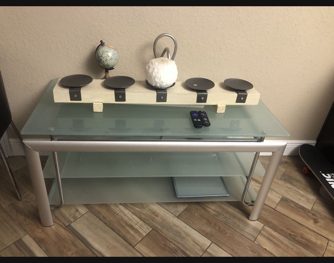 table Stand TV console 74”Lx 24” and Dx23”H