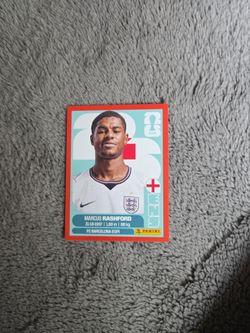 Panini FIFA World Cup 2026 ENG 19  Marcus Rashfors England Player Portrait Sticker Red Parallel