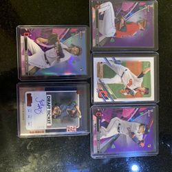 Cleveland Indians Baseball Cards Lot Of 5 #’ered And Auto