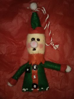 Christmas elf ,Santa's helper Christmas tree ornament decorations