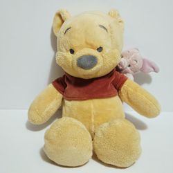 Disney Parks Winnie The Pooh And Piglet Plush Stuffed Animal Pair GUC
