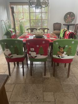 Christmas Chair Back Covers