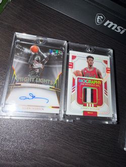 NBA Autograph & Patch Card Lot – Iverson, Butler, George & Ginóbili