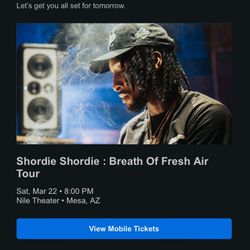 Shordie Shordie Tickets 