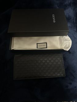 Gucci Black Guccissima Long Wallet