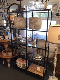 Metal Glass Book Case 