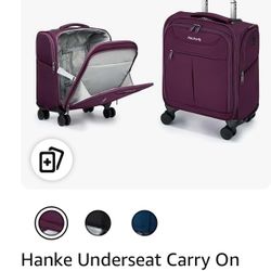 Hanke 16 Inch Underseat Carry On Luggage