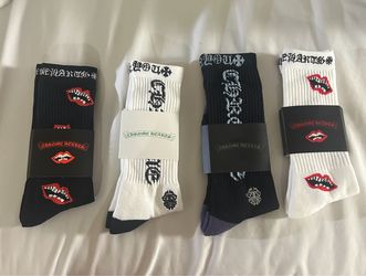 Chrome Hearts Style Socks | Size 9–13 Multiple Colors
