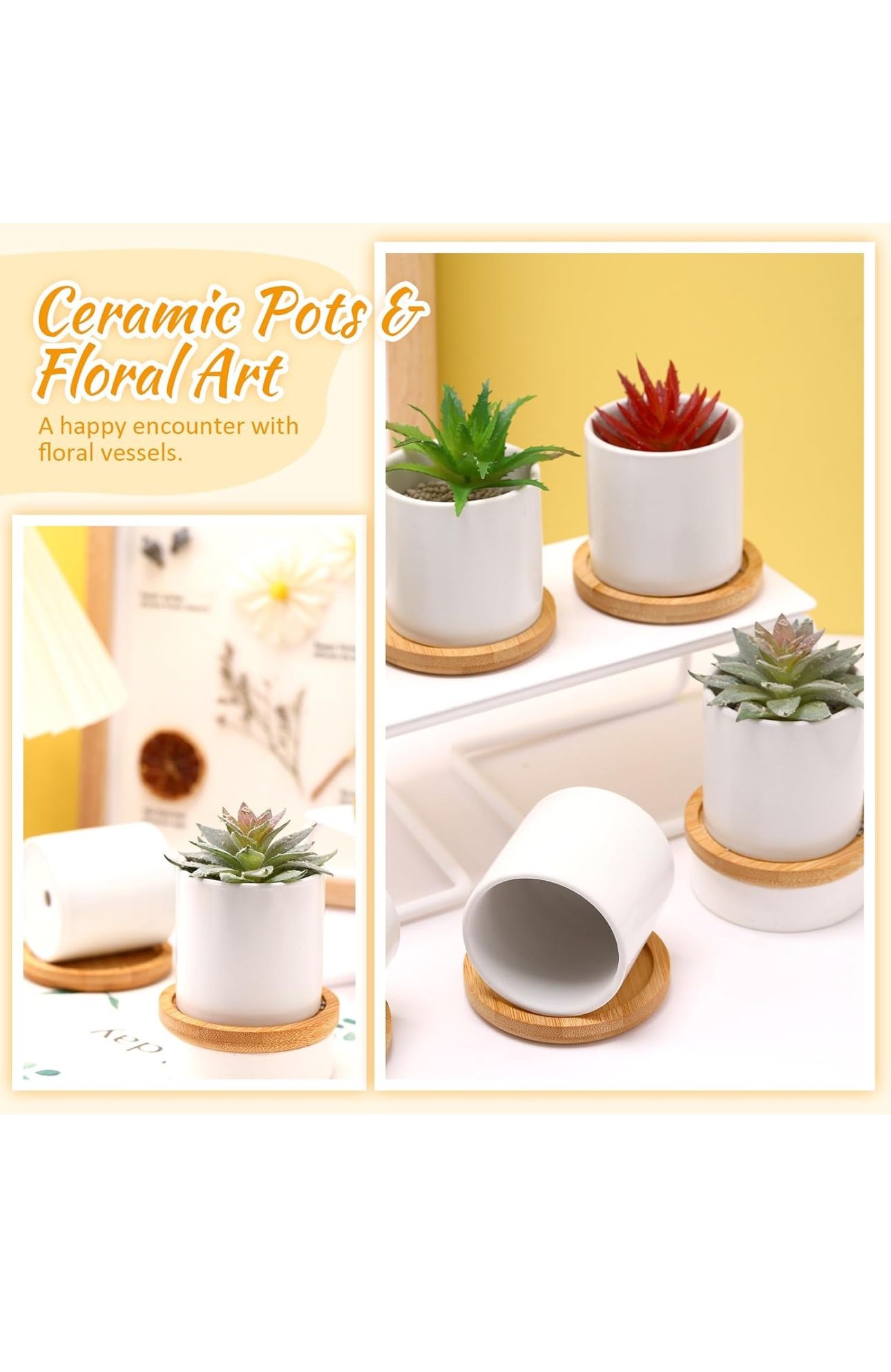 Ceramic Pots (8 Pack)
