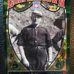Cy Young 2013 Panini Cooperstown Baseball #2 GREEN CRACKED ICE! 